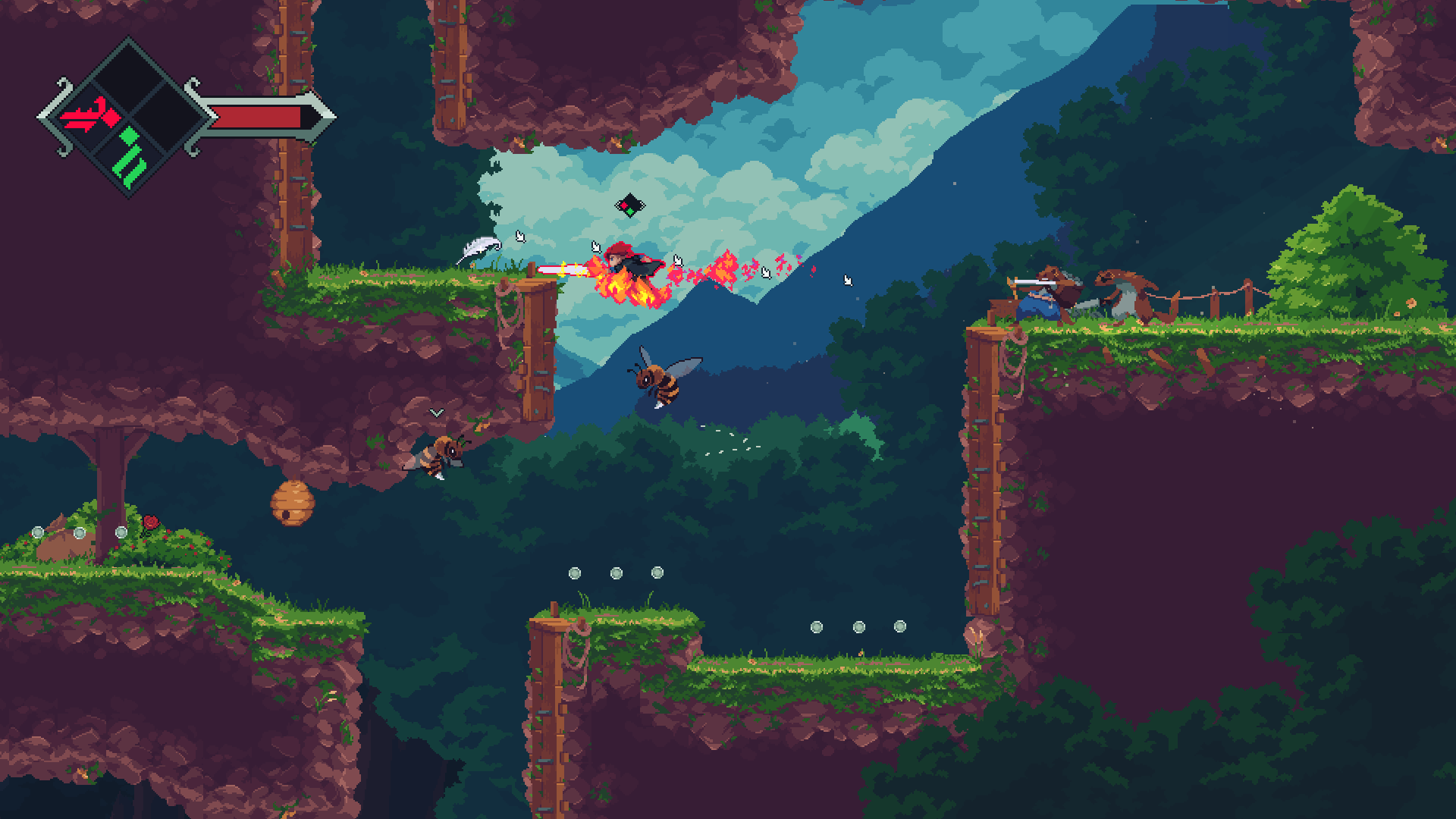 Mountainous foothills in Insignia